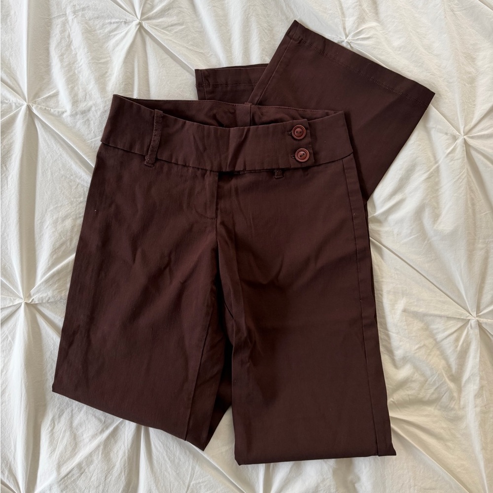 Vintage Klassy U.S.A. Brown Low Rise Flare Pants